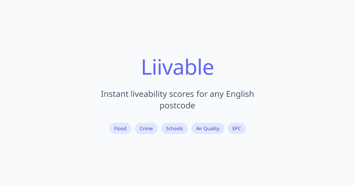 Liivable — Know Your Neighbourhood